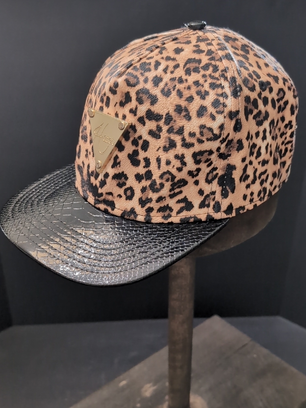 Hater Most Wanted Leopard Print Snapback Hat.